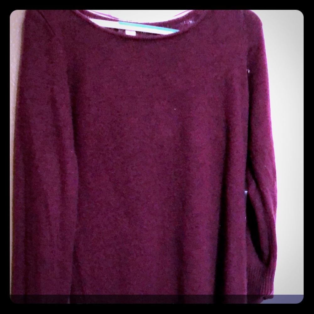 Plum sweater dress